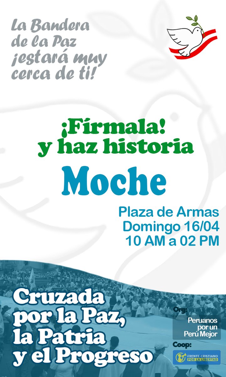 En la soleada Moche, ¡también firman por las Paz, la Patria y el Progreso!