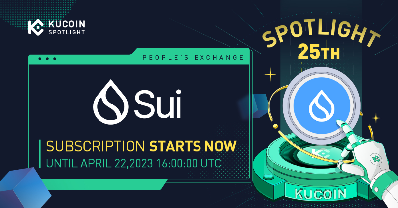 kucoincom's tweet photo. 📢The 25th #KuCoinSpotlight Token Sale with @SuiNetwork is here! With 2 new participation ways!

⏰Hold &amp; Gain Lottery Tickets: 00:00 on Apr 15 (UTC)
💰10,000 $SUI, 22,500 tickets

⏰Ecosystem Contributor Allowlist: 01:00 on Apr 18 (UTC)
💰1,500 $SUI, 16,666 tickets

Join now!⬇️