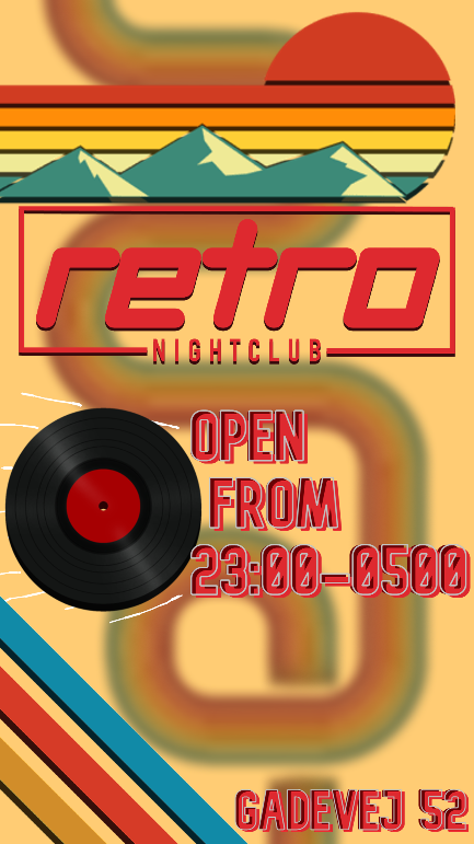 PytzHD's tweet photo. Made this flyer for a club called "RETRO NIGHTCLUB" https://t.co/f75FeqXDf6