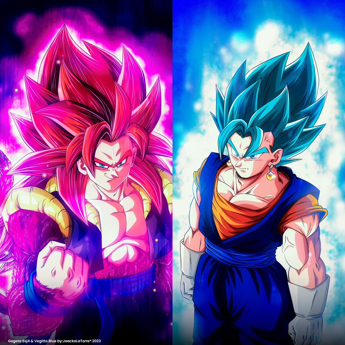 JoackoLaTorre's tweet photo. Termino el día con esta ilustración de estos dos titanes.
Fusiones super poderosas de Goku y vegeta y Goku y Vegeta Xeno. #XenoGogetaSsj4limitbreaker #VegittoBlueEvolution de #sdbh #dbh #superdragonballheroes ilustración fanart hecha con #photoshop y #CLIPSTUDIOPAINT
dale 👍🏻🔁 https://t.co/9C5T3U4dF7