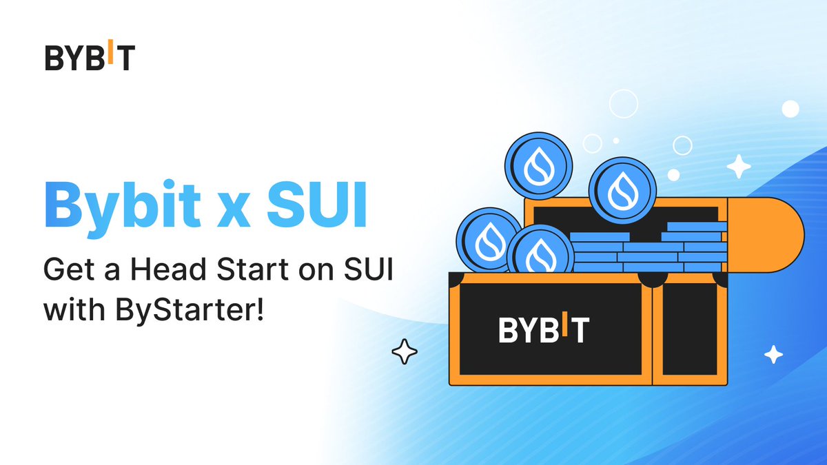 Bybit_Official's tweet photo. 📣 #Bybit x Sui: We are launching the $SUI token sale on ByStarter for early contributors of @SuiNetwork!

A 100,000 $USDT Prize Pool awaits every Bybit user! 

👉🏻 More details here: https://t.co/LOQPP00uSw 

#TheCryptoArk #ByStarter https://t.co/pX2zxvOLl2