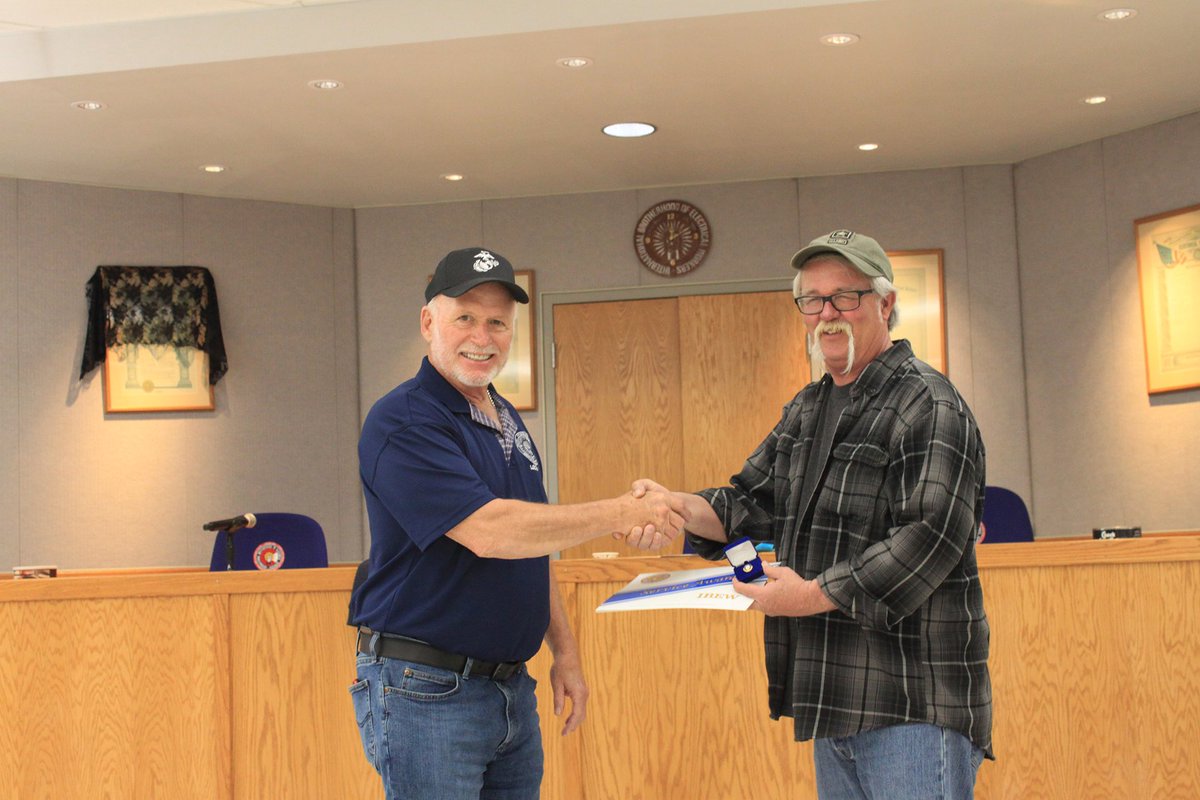 Years of Service Pins, Ed O’Neil=50, Roger Knapp=50, and Marshall Johnson=50
