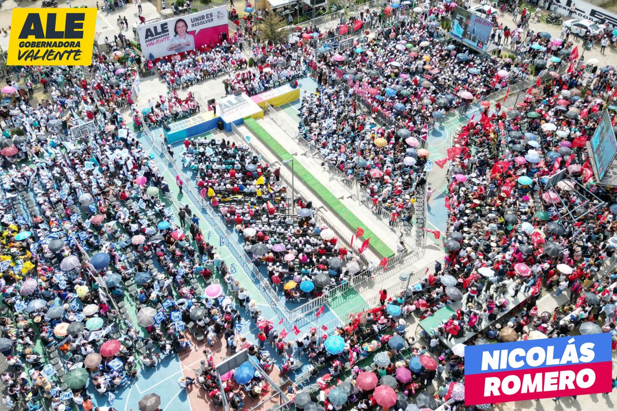 AlejandraDMV's tweet photo. ¡La Ruta de la Reconciliación llegó a #NicolásRomero! En esta tierra de familias trabajadoras me encontré con el apoyo y el compromiso de miles de hombres y mujeres que ya decidieron trabajar en equipo para defender lo que hemos logrado juntos. #AleGobernadora #UnirEsResolver https://t.co/gaLS7FzWBX