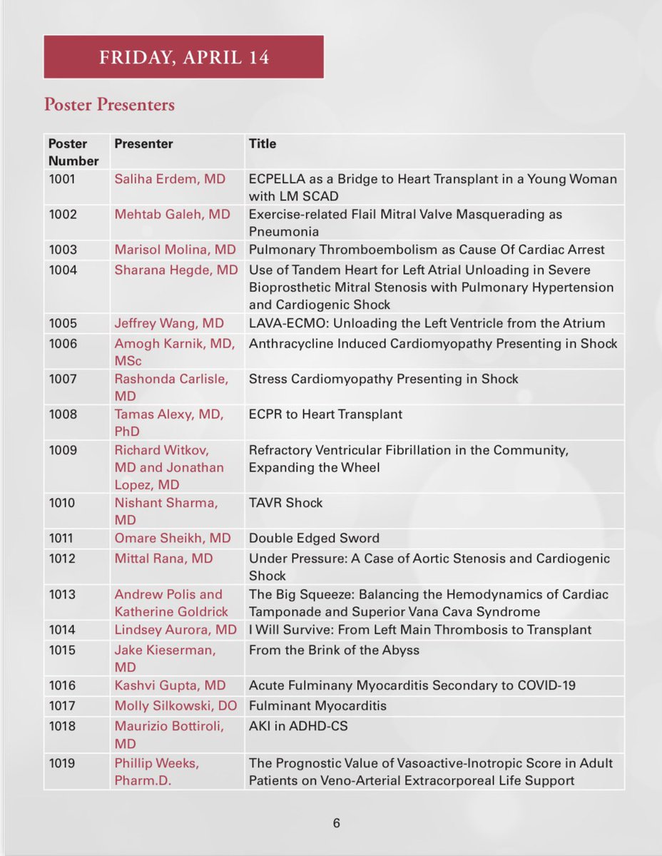 Make sure to check out the #HSS23 outstanding posters! Interesting and thought-provoking shock-related topics! Congratulations to the presenters on their remarkable work! 🙌 
Looking forward to your submissions next year! 
#Cardiotwitter #ACCFIT 
houstonshock.org