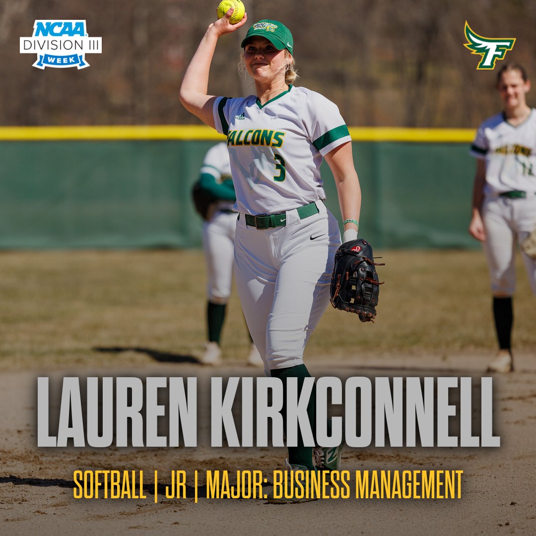 FSU_Falcons's tweet photo. D3 Week - Lauren Kirkconnell - Softball #WhyD3 #WhyFSU #TheFalconWay @FSUFalconSB https://t.co/pWOAGoSJSd
