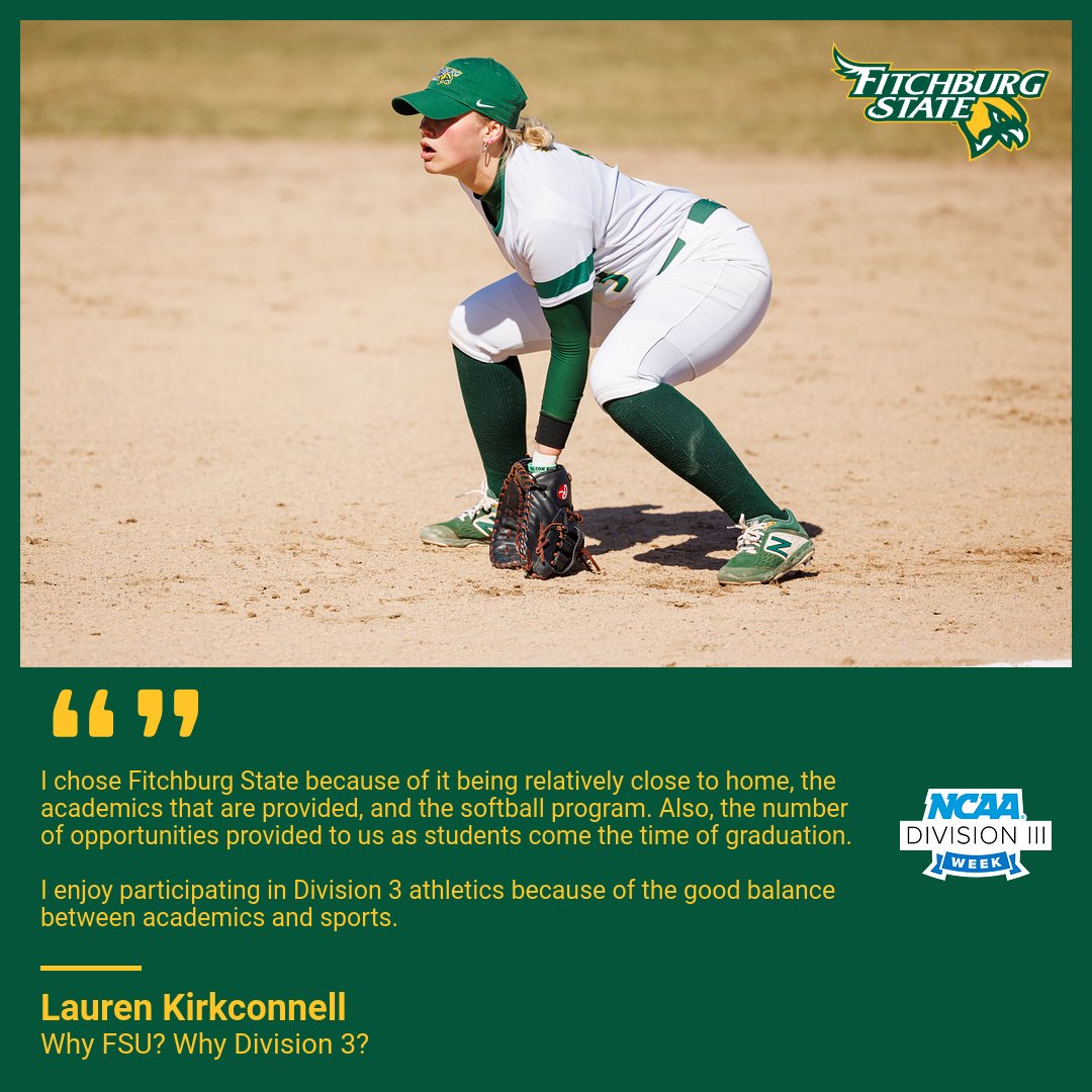 FSU_Falcons's tweet photo. D3 Week - Lauren Kirkconnell - Softball #WhyD3 #WhyFSU #TheFalconWay @FSUFalconSB https://t.co/pWOAGoSJSd