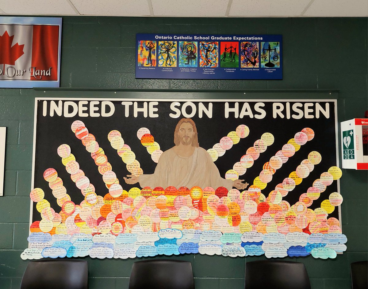 Christ is Risen, Alleluia! 
<a href="/StJudeLondon/">StJudeLondon</a> <a href="/LDCSB/">London District Catholic School Board</a> 

#Easter2023