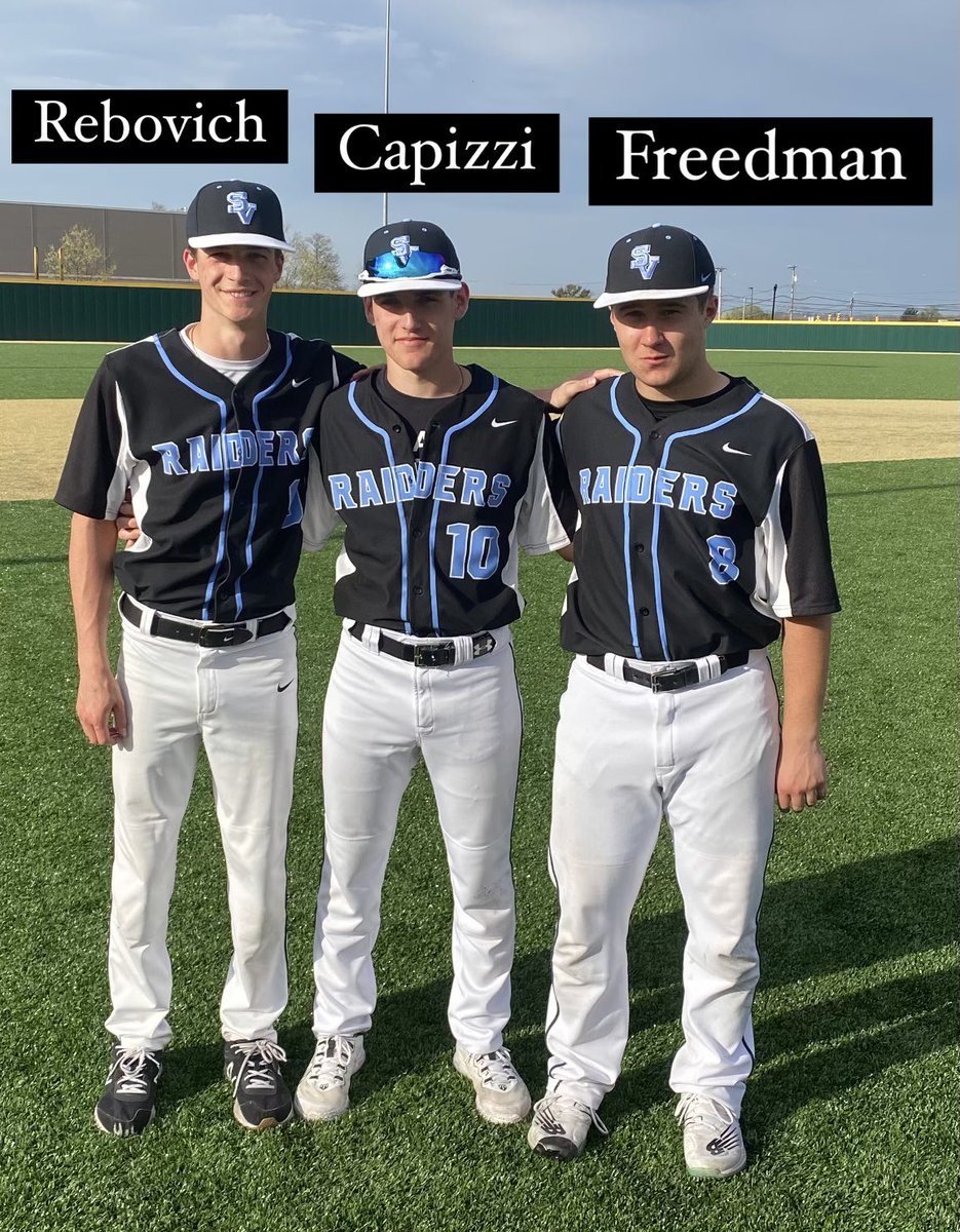 SV Varsity 7-2 over Gateway improves to 9-0‼️ Great pitching performances from Zyler Freedman and Paul Rebovich. Combined 9 punch outs👊🏻!! AJ Capizzi with 2️⃣ hits and 3️⃣ RBI’s’!!