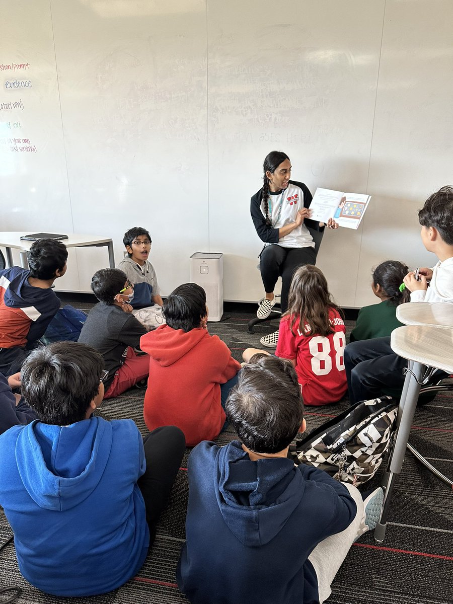 Middle schoolers still love a good read aloud! Especially one written by someone not much older than they are! 

#readalouds #magicalarguingcookies #proudaunt #storytime #weareallunique

<a href="/jacob_jisha/">Jisha Jacob</a> <a href="/CMSWestWrangler/">Coppell Middle School West</a>