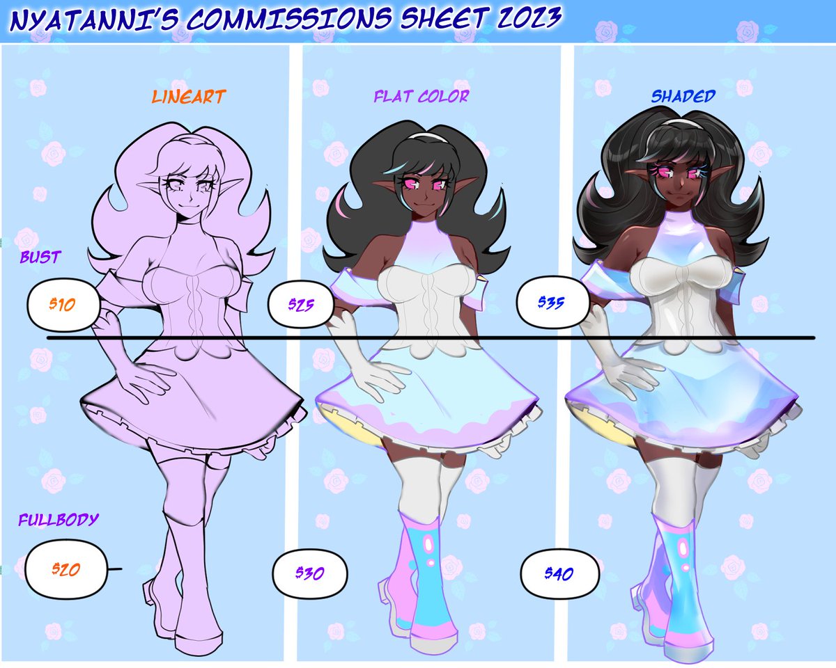 BlubisHere's tweet photo. Updated my Commission Sheet! My DMs are always open so you can just send me a message request if you're interested ^^ https://t.co/VVm2aiad7S