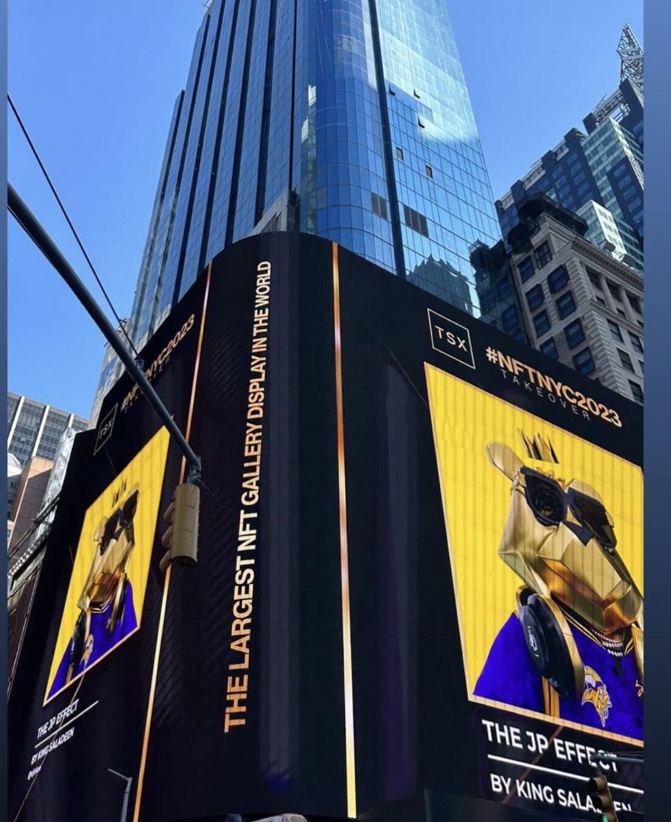 🤩🌆🔥

Billboard JP

The JP EFFECT on display as part of the world’s largest NFT gallery! ✨

#TheJPEFFECT on screen was custom created and rendered for <a href="/djskee/">DJ Skee</a>! 
Big s/o to Skee!  🚀

#nftnyc #Crypto #newyorkcity