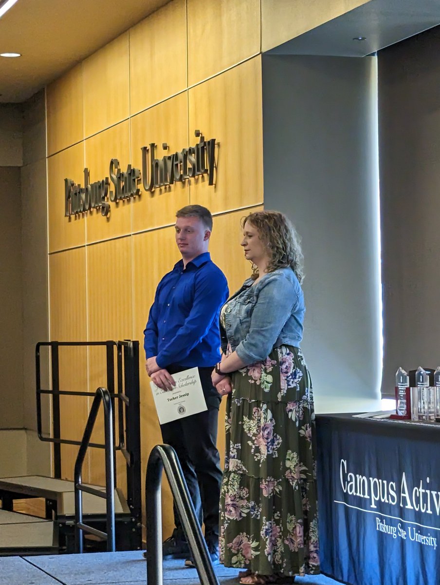 Congrats to Ticker Jessip, this year's recipient of the JV Stephan Excellence in Education scholarship at tonight's Leadership Awards