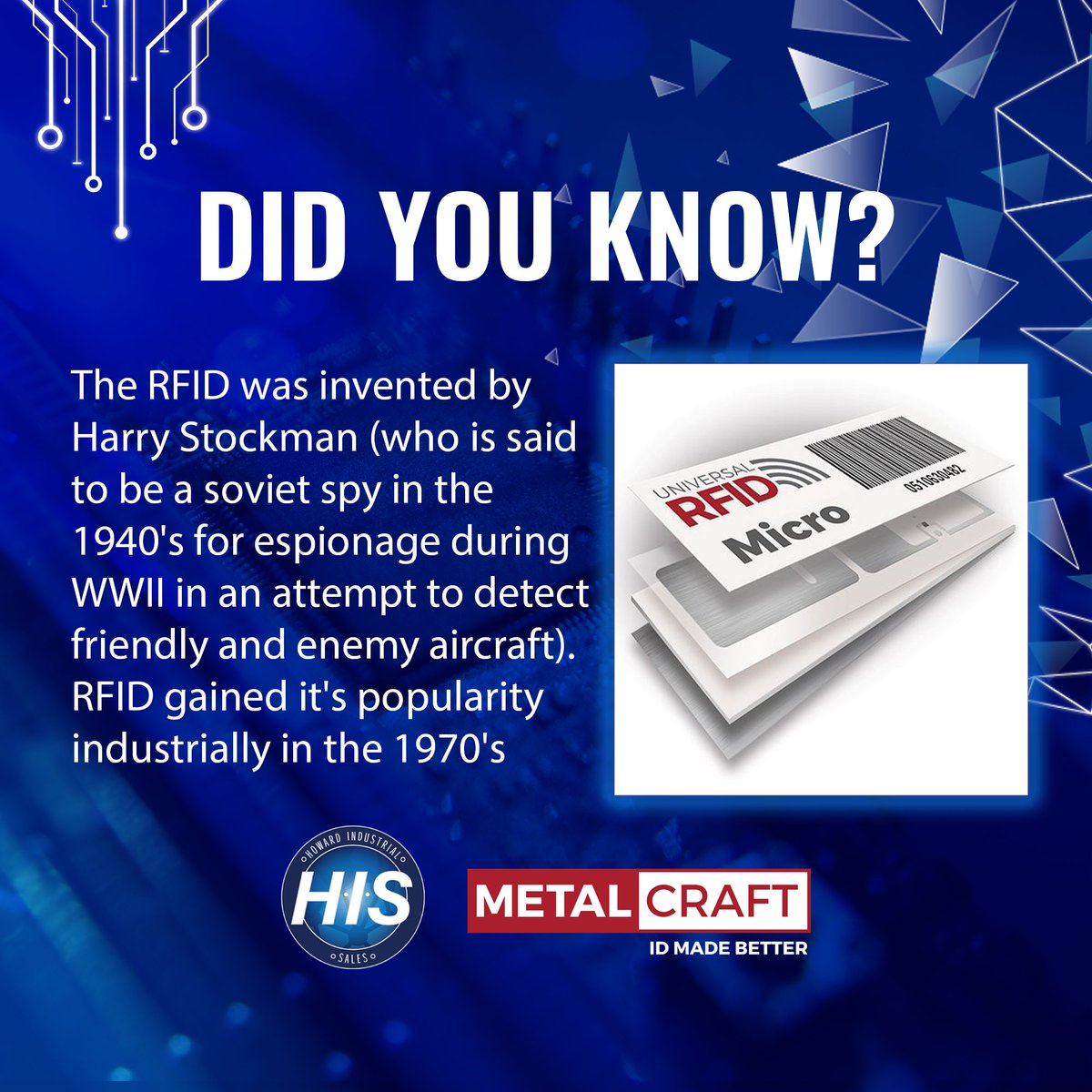 RFID (Radio Frequency Identification) has come a long way and has been a major asset to our clients in recent years.

#RFIDtag #RFID #accesscontrol #Industry #technology #innovation