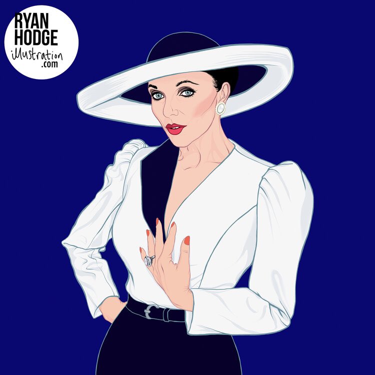 ryanhodgedraws's tweet photo. #JoanCollins - utterly fabulous on @joelycett 
Print available at https://t.co/aqsEtJdetA https://t.co/PtmjGLufky