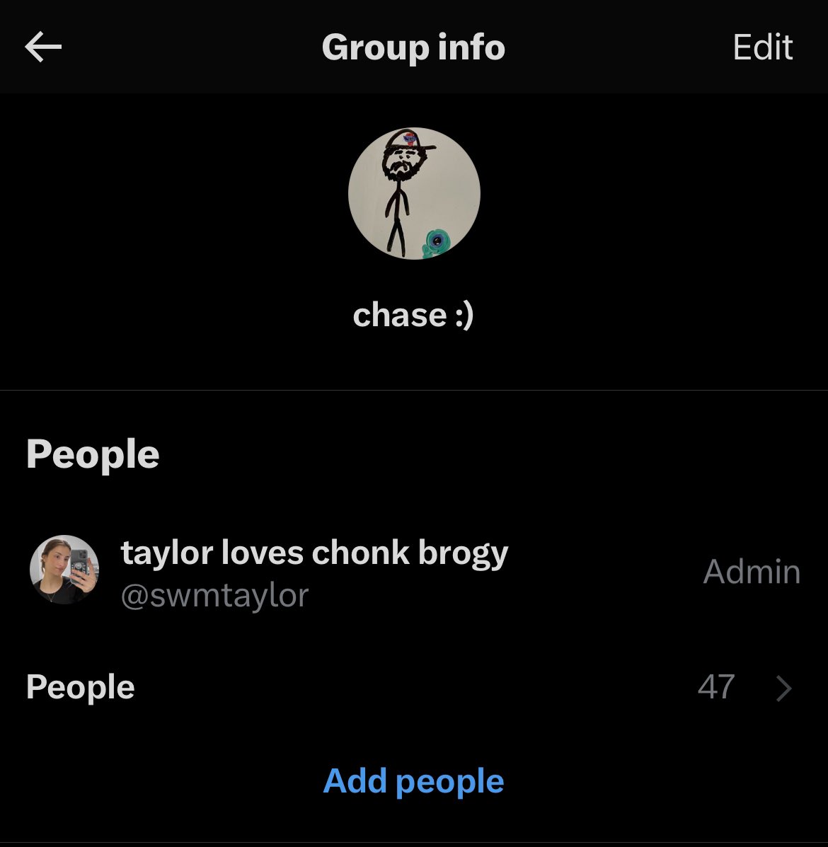 haven’t done this in a while-

i created a huge jsetwt gc over 2 years ago but i know there are a lot of new people on jsetwt now so reply if you want to be added and make sure your dm settings allow me to add you!