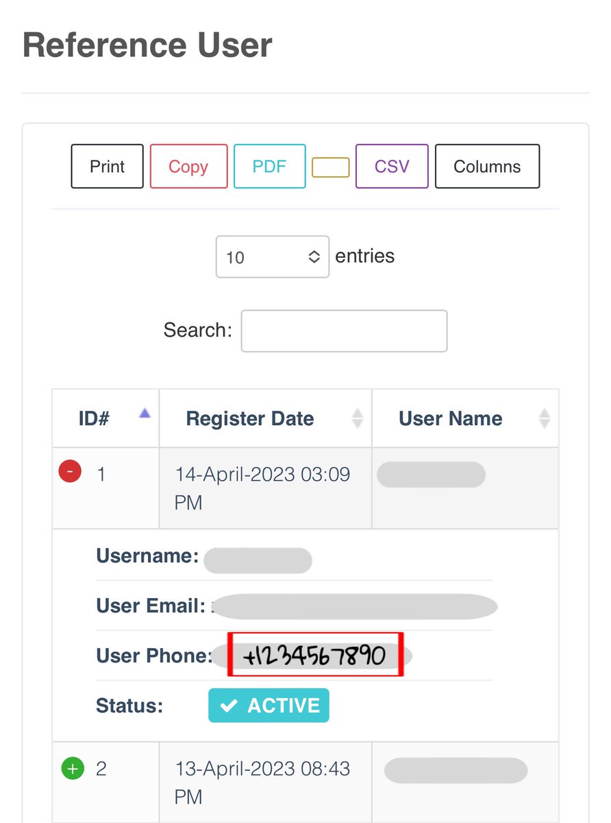 BeCliffCom's tweet photo. Should we remove the phone number from the referral section? https://t.co/M63ZXKcQag