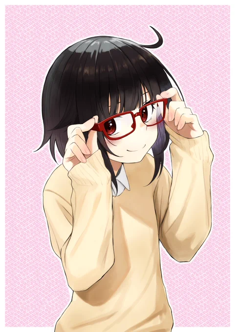 #無言で眼鏡娘をあげる見た人もやる 