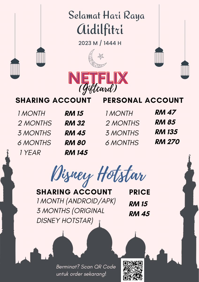 atikahdee_'s tweet photo. Hi guys! I'm selling NERFLIX PREMIUM &amp; DISNEY HOSTAR. It's legit &amp; trusted (5years selling), monitored by Admin and can watch on TV, LAPTOP, PHONE, PS4/XBOX and many more. It's cheap, no need to register and no auto debit. Click here for more details https://t.co/loPl0QNiSl https://t.co/GORt2xQXg6