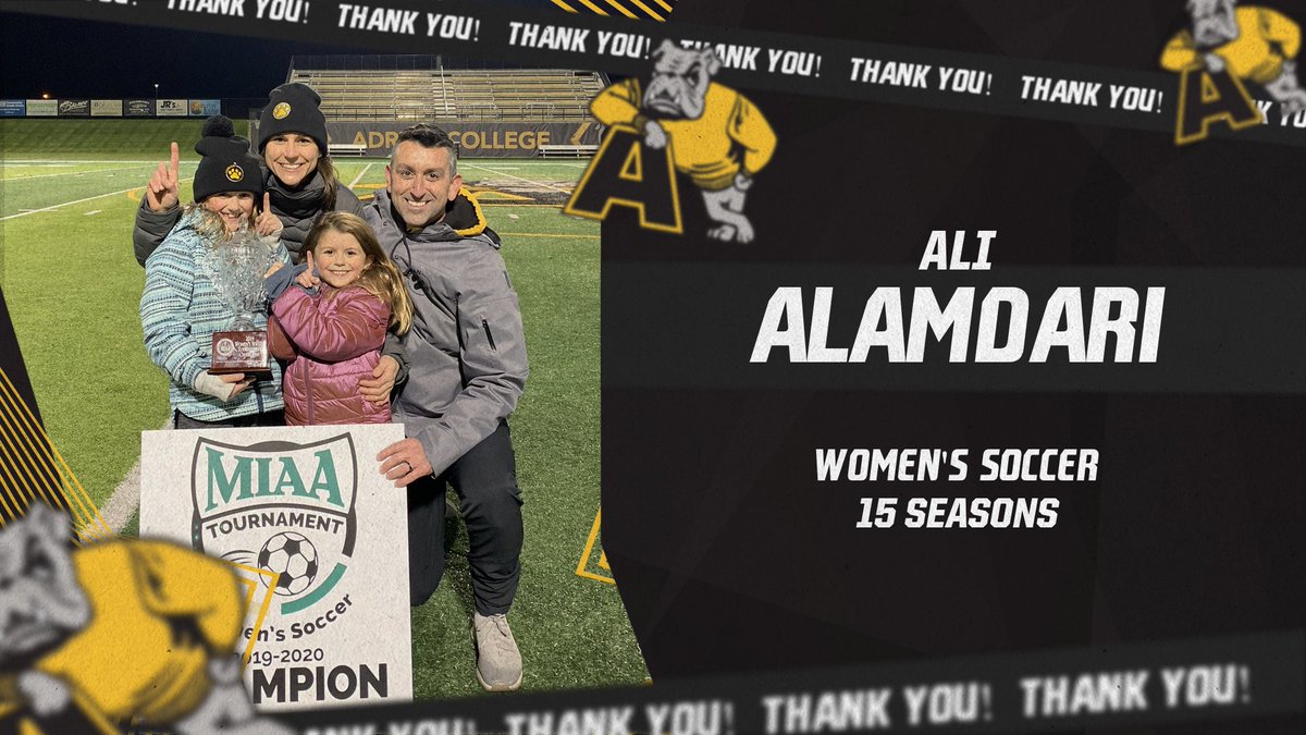 Adrian College thanks Ali Alamdari for 15 successful seasons as head coach of the <a href="/AdrianWSoccer/">Adrian College Women's Soccer</a> program

📰bit.ly/3A23glQ

#d3soccer #GDTBAB