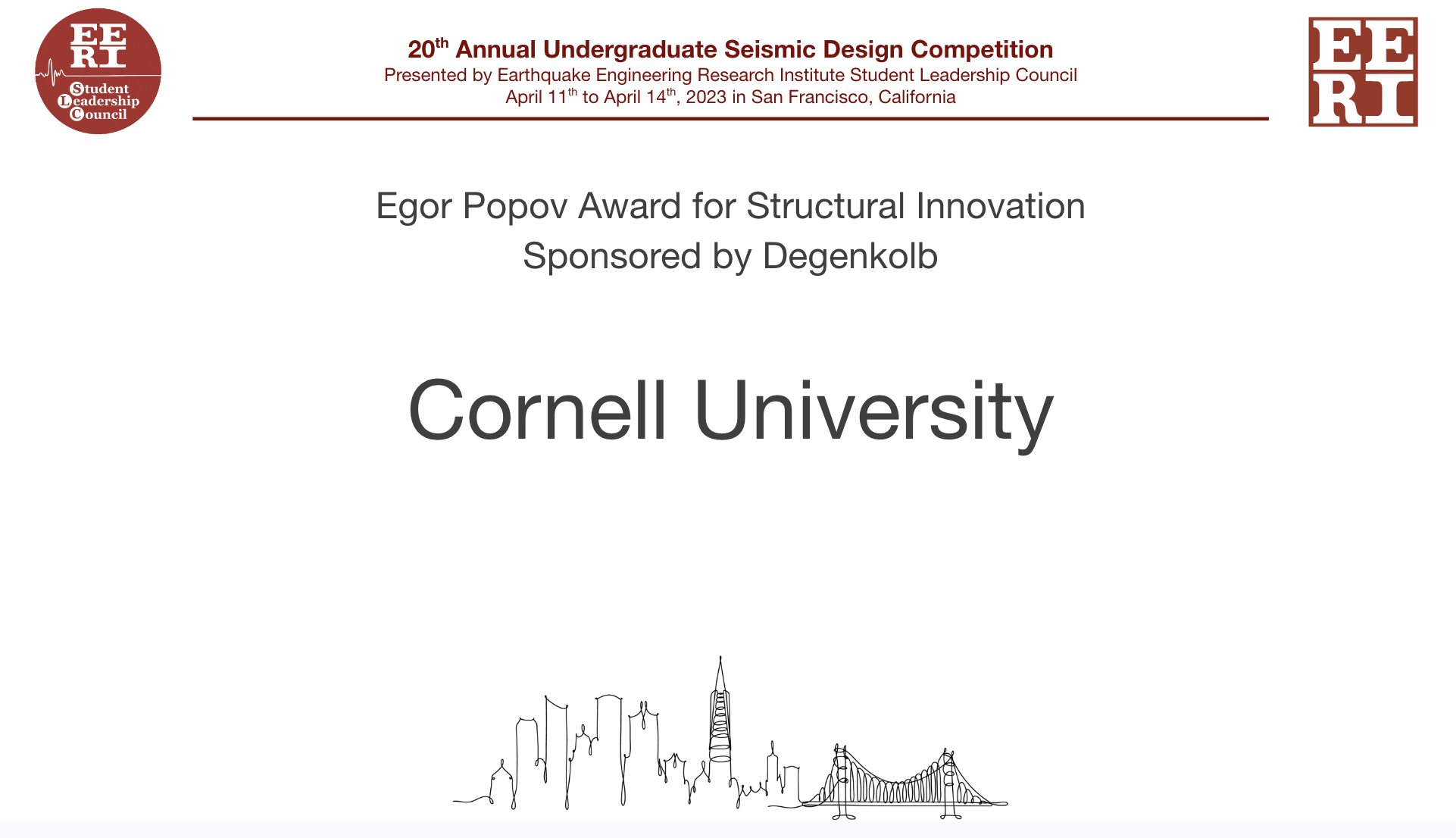 EERI on Twitter "Congratulations to the Seismic Design Competition