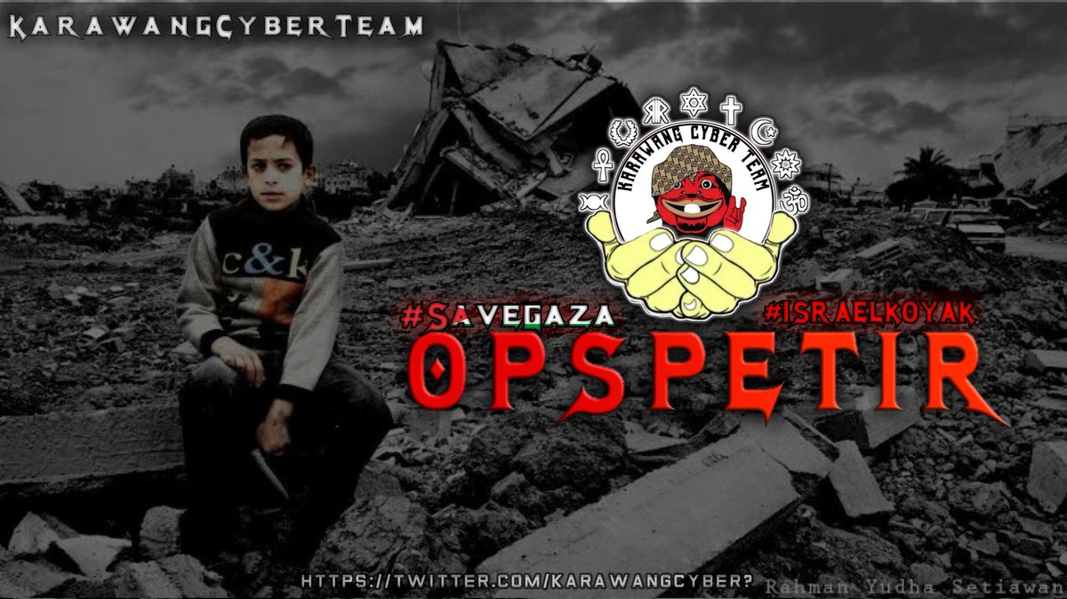 KarawangCyber's tweet photo. #OpIsrael #Opspetir #FreePalestine
#KarawangCyberTeam #IndonesianHackerRulez
https://t.co/tqechRxokC
https://t.co/X2wp4N34yI
https://t.co/uCEFy71tmT…
https://t.co/uCEFy71tmT…
@DragonForceIO
@UcenHaxor https://t.co/lbsD7Dant8