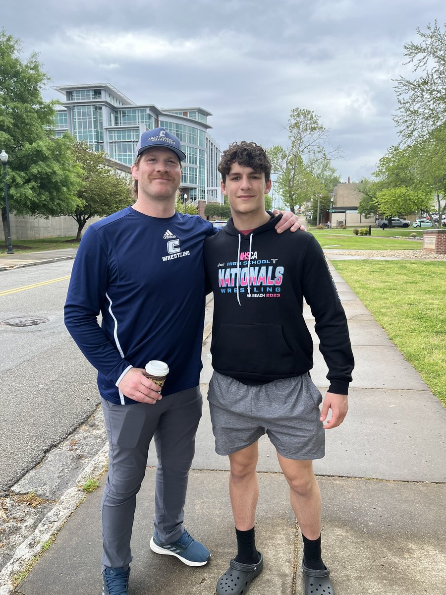 Thank you <a href="/KyleMassey285/">Kyle Massey</a> for taking the time to meet with me and discussing <a href="/UTCWrestling/">ChattanoogaWrestling</a>! #GOMOCS <a href="/fchs_bulldogs/">Forsyth Central Athletics</a> <a href="/ForsythSports/">FCN Sports</a> <a href="/FoCoWrestling/">Forsyth County Wrestling</a> <a href="/ForsythCentAD/">FCHS_AD</a> <a href="/SeWrestle/">SEWrestle</a> <a href="/GeorgiaGrappler/">Georgia Grappler</a> <a href="/OfficialGHSA/">GHSA</a>