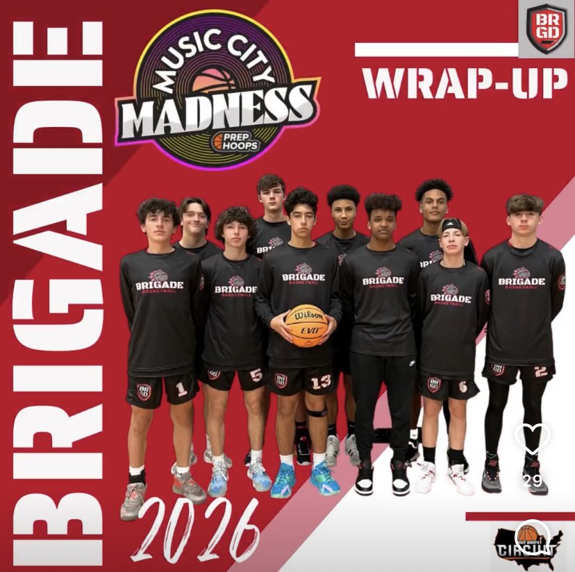 theBRIGADEway's tweet photo. #BRIGADE2026 Wrap Up for #PHMusicCityMadness 4/7-8

@Cole20Camden 15U All-Tournament | Day 1 &amp; 2 Standouts
@Josh_Whitt_3 15U All-Tournament
@ycobb07 15U Top Wings
@applegate2026 15U Top Bigs
 
#theBRIGADEway🔴⚫️ #FAAST https://t.co/fJDuGJMLRD