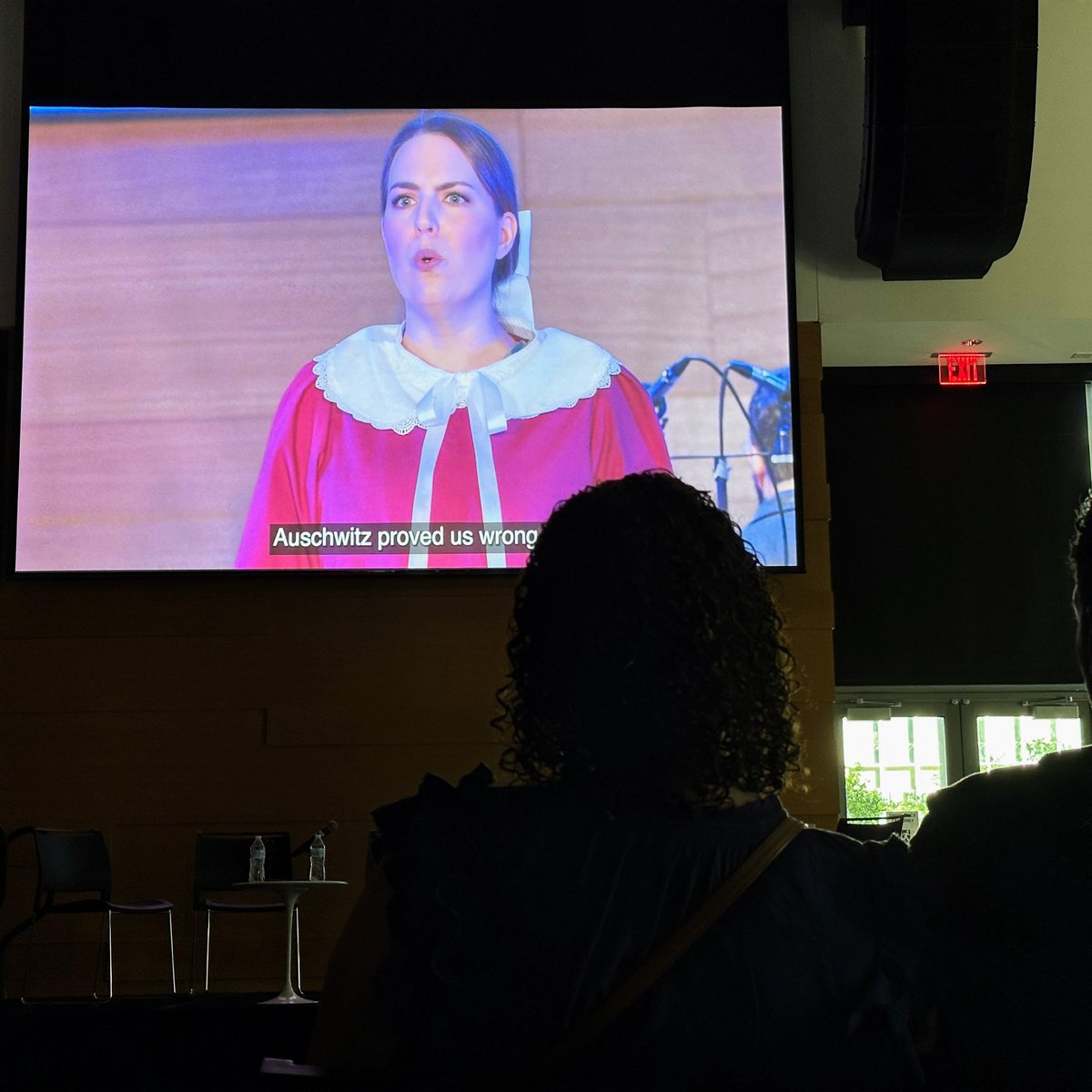density512's tweet photo. Last night, members of the orchestra, cast, and creative team shared their experience in bringing ‘Eva and the Angel of Death’ to life. It was a sobering experience for all those who were in attendance for the screening and panel discussion. https://t.co/ebEZDcdsDu