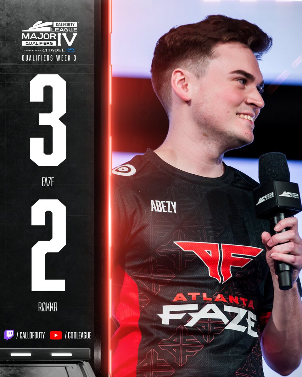 CODLeague's tweet photo. You can do it too 🤏

@ATLFaZe win the Map 5 Round 11 are now 3-1 in Major IV Qualifiers

#EZAF | #CDL2023 https://t.co/DIwXaqSXLM