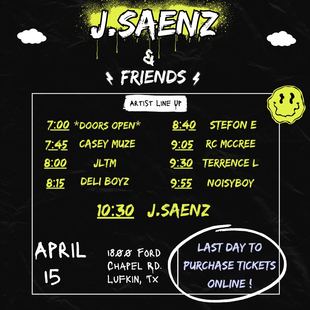 J_Saenz8's tweet photo. If you’ve ever claimed to support my vision with this music shiii, all I ask is that you make an effort to pop up tomorrow night🤍 https://t.co/m7hHt8r1yh