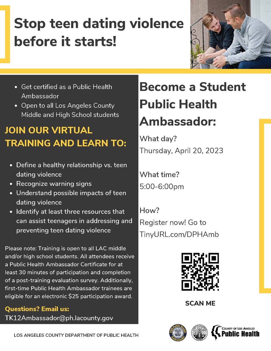 LA Public Health on Twitter: "Hey LA County Middle & High School ...