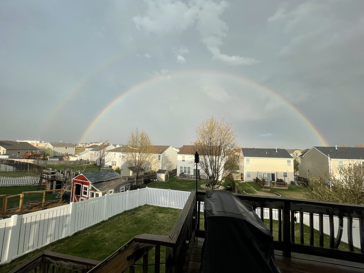 Joseph1Brown's tweet photo. @RustyLord awesome double rainbow in Gretna! https://t.co/agUf05YnWa