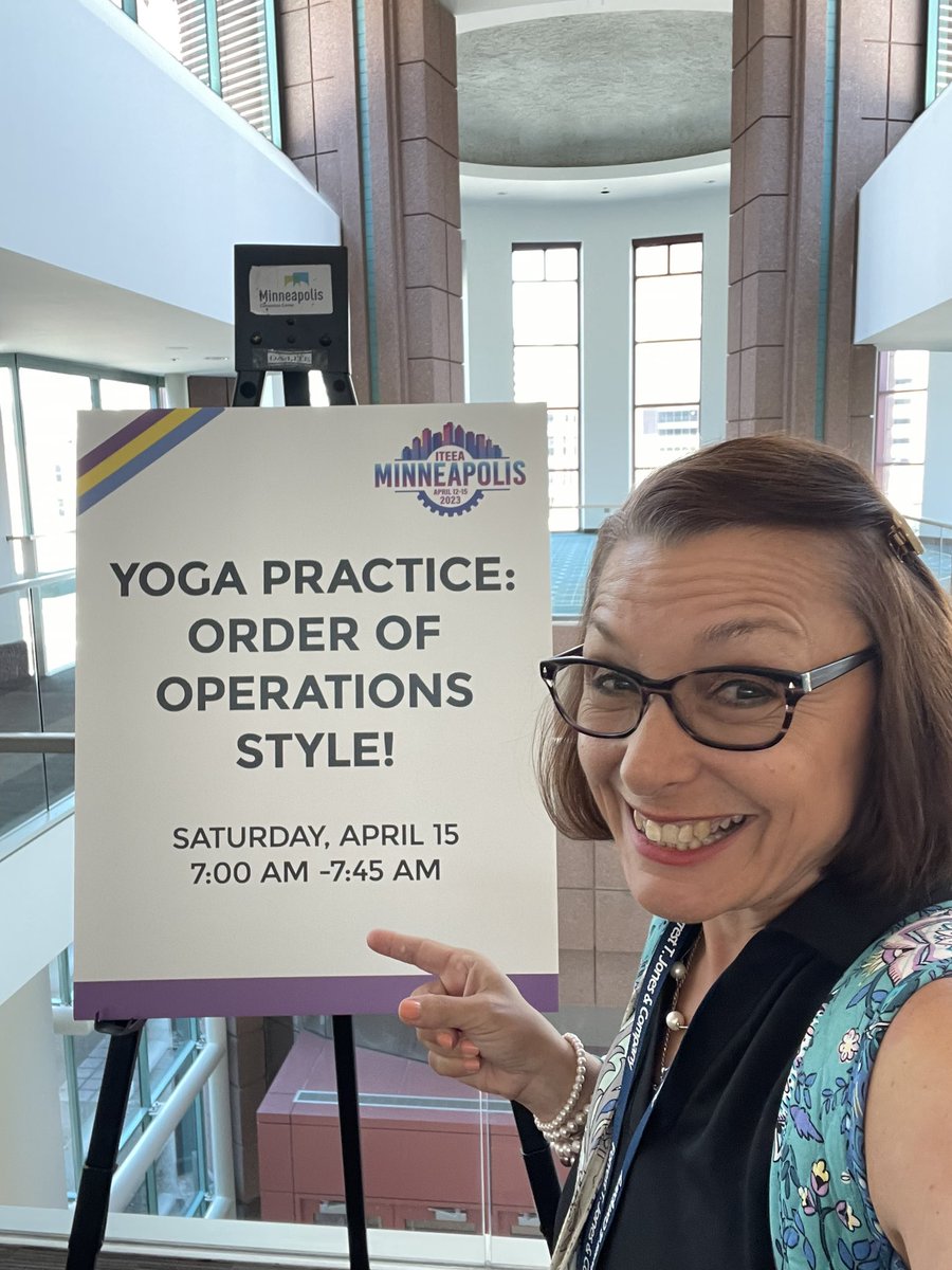 BlessingsYoga's tweet image. Looking forward to leading yoga @iteea conference tomorrow. Beautiful space! #iteea2023