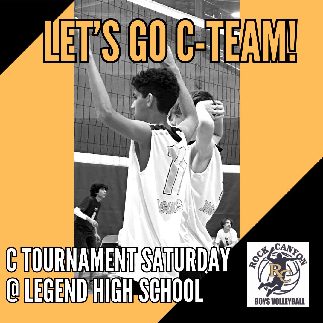 C Team tournament tomorrow at Legend High School! Play starts at 9:30, see you there.
