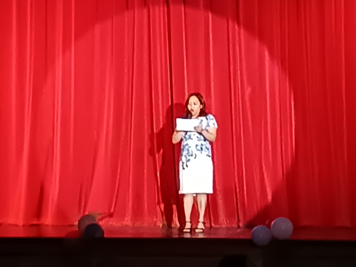 #ManorISD English teacher and Department Chair, Edel Agarano delivers opening remarks.
