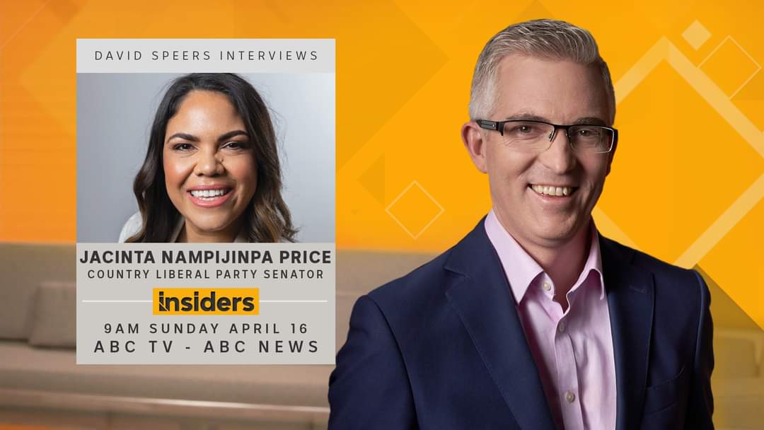 On Sunday's #Insiders, host @David_Speers interviews CLP Senator Jacinta Price. If Price explains her position opposing the Voice, and her views on #VoiceTreatyTruth that's good. But if Price pushes blatant lies, will Speers correct or challenge her? #auspol #VoiceToParliament