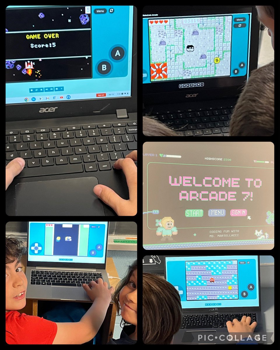 SimoneschiMme's tweet photo. Thank you @msmartellacci and @SPSSchomberg Gr. 7 Coders! Our 3/4 Ss had a fantastic time playing with your coded video games! We look forward to your Ss teaching us on Tuesday! Stay tuned! 😜@STREAM_ycdsb @MSMakeCode #codinglife https://t.co/hnYuV4eM8j