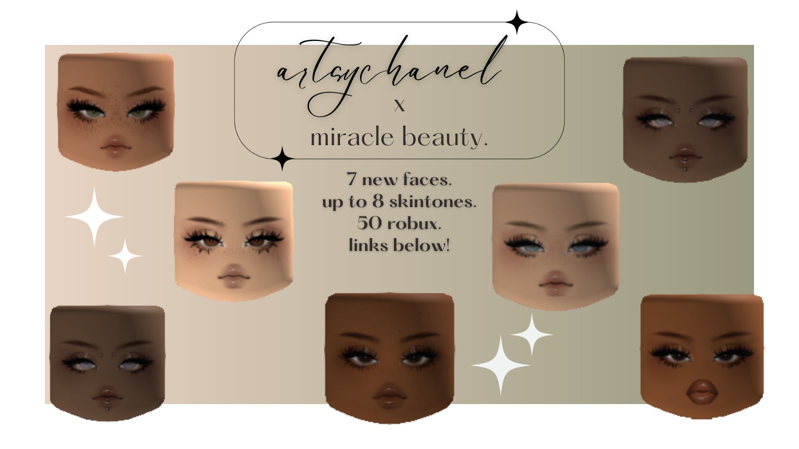 Popular Girl Face with Beauty Mark in Tan - Roblox