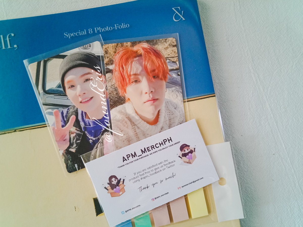 foundEris's tweet photo. 💌 #WithEris yoongi photo folio
#apm_feedback

sunkissed yoongi came home 🥺. thank you @APM_MerchPH
for the freebies and hassle-free transaction. 10/10 papabudol ulit ✨ https://t.co/bS2wUoTmhq