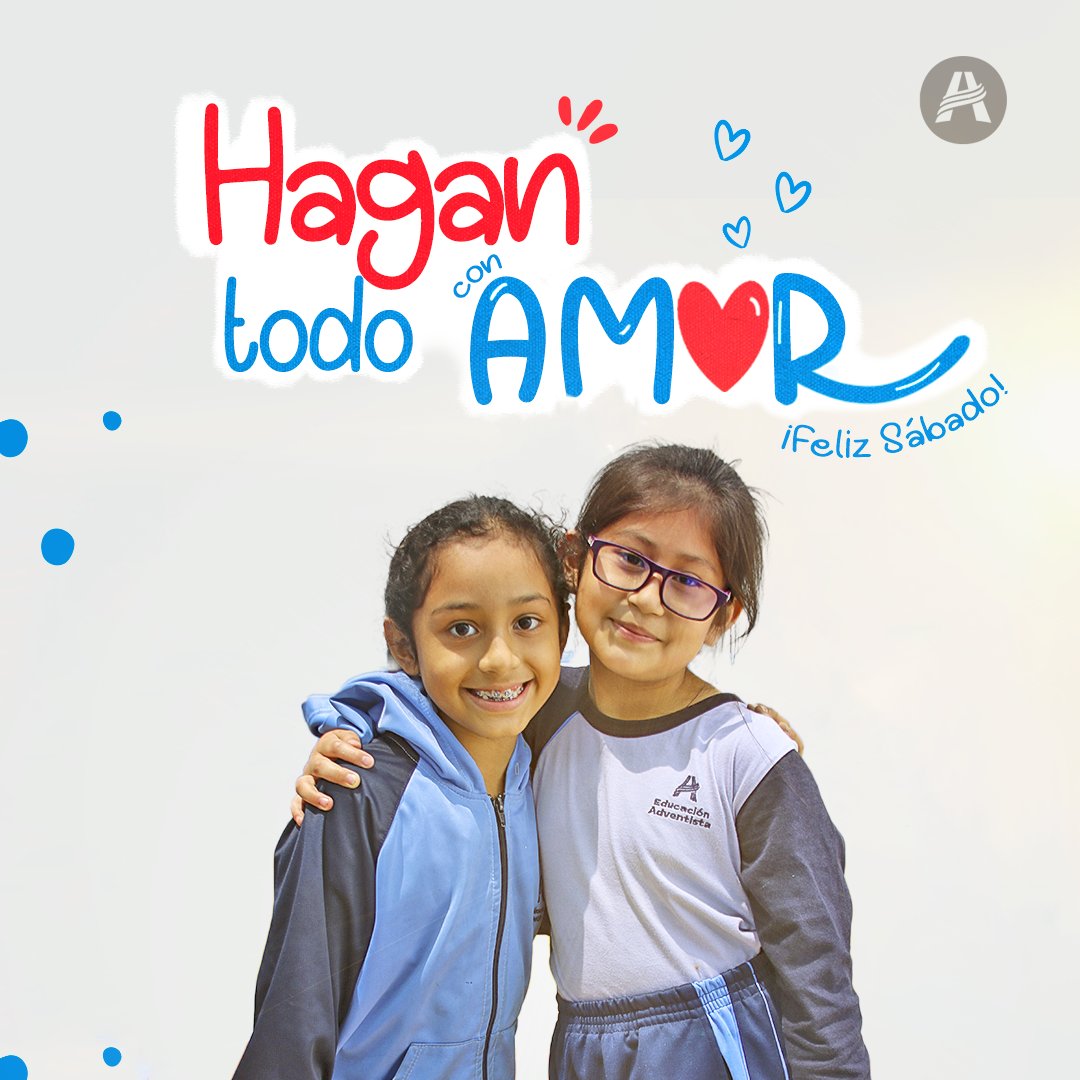 ❤️ Todo acto de amor te llevará a actuar como Jesús lo hace y ser una bendición en la vida de otros✨. Recuerda vivir de tal manera que tus actos y palabras reflejen el amor de Dios en tu vida. 🥰 #FelizSábado 🙏🏻

#EducaciónAdventista #MásQueEnseñanza #Sábado #díadereposo