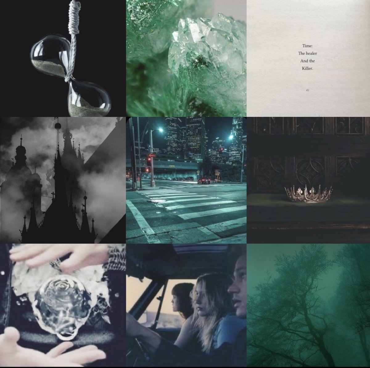 Six&amp;Time-core 

• road trips • midnight hotel check ins • duffels • deserts • boxing • girls with swords • poison kisses • balcony coffee • big cities • running out of time •
