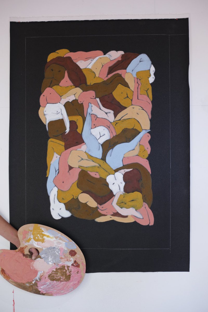 aslanruby's tweet image. Gm! 
Just your friendly reminder that this physical painting is available on Super Rare. It accompanies the digital and will be shipped to the collector 🫶🏽 
Link and digi are below!