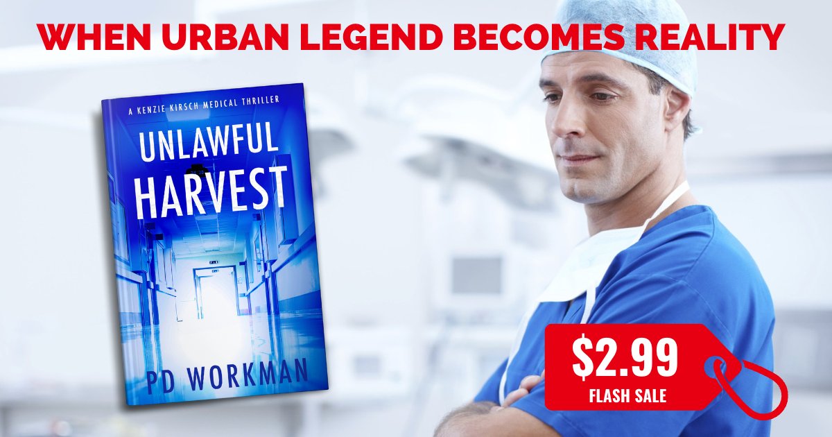 pdworkmanauthor's tweet image. ✨ Get ready to be captivated by a spellbinding medical mystery – Unlawful Harvest by @pdworkmanauthor is on sale today only for $2.99! 😍😍#UnlawfulHarvest #PDWorkman #MedicalMystery pdworkman.com/unlawful-harve…