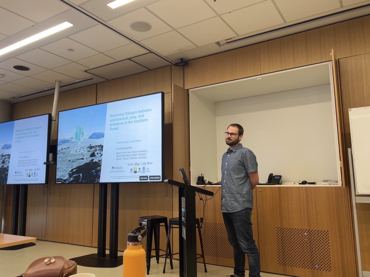 anzscsmm's tweet photo. Day 2 is here at our HOBART2023 conference! 
Starting with a workshop and discussion on linkages between marine predators and their prey in a changing environment lead by incredible talks from Dr David Green (@DavoBGreen) and Noémie Friscourt (@Noemie_Roronoa) https://t.co/hEmtX3gjrS