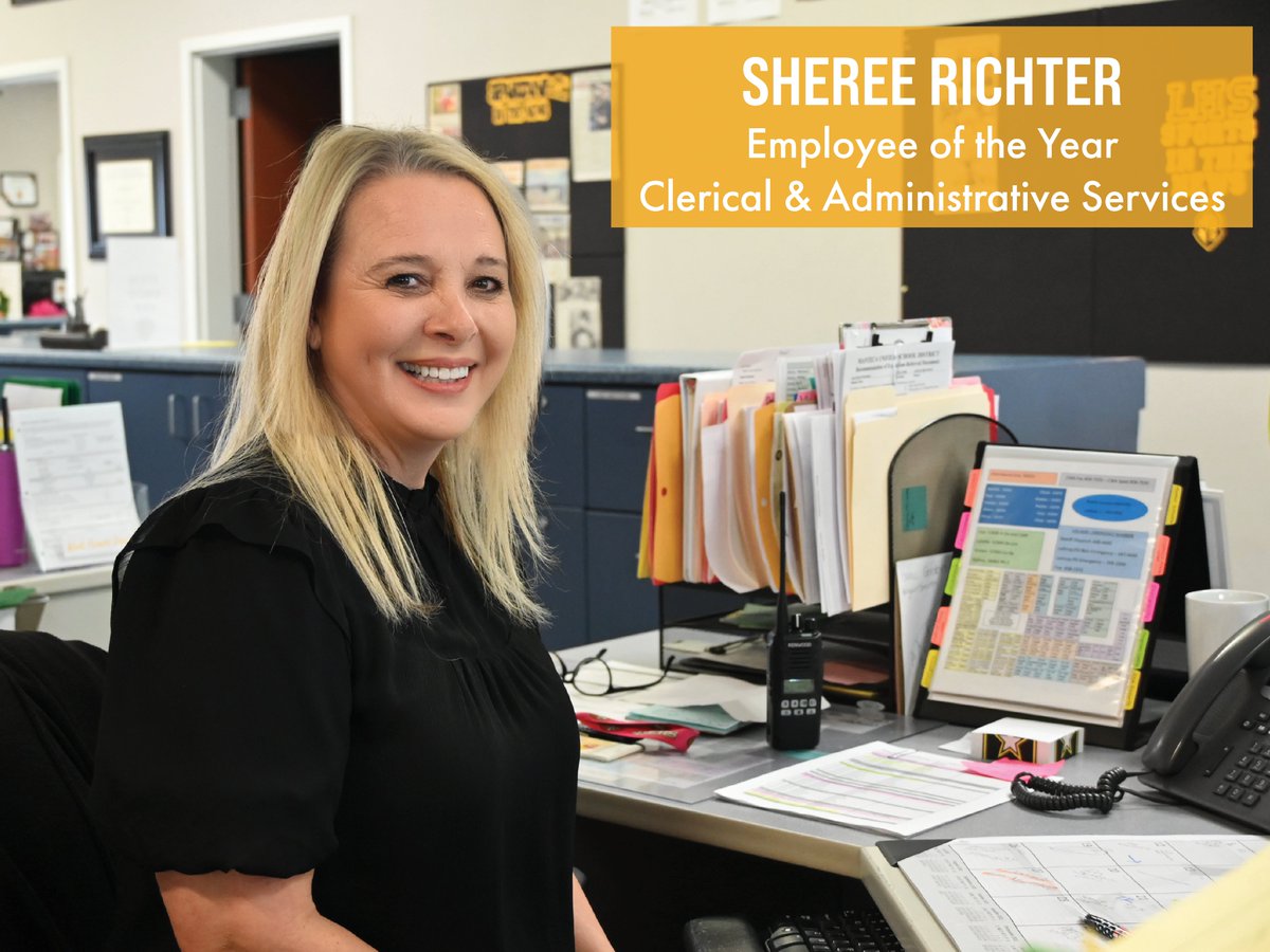 We are proud to recognize Ms. Sheree Richter, this year's Employee of the Year in the Clerical &amp; Administrative Services category! 🎉