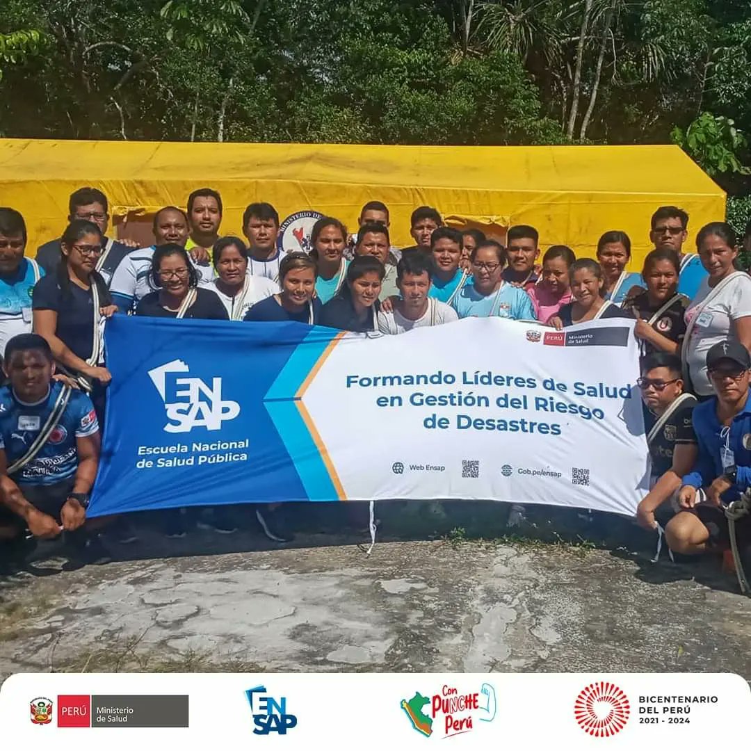 ensap_peru's tweet photo. 🎯Desde Loreto, la ENSAP en trabajo conjunto con la Geresa de Loreto y la Digerd, finalizan con éxito el curso de Formación de Brigadistas para la Intervención Inicial en Emergencias.👏🦺⛑
@digerd_minsa @GeresaLoreto
#MINSA #ENSAP #DIGERD https://t.co/h5xWMpkKgQ