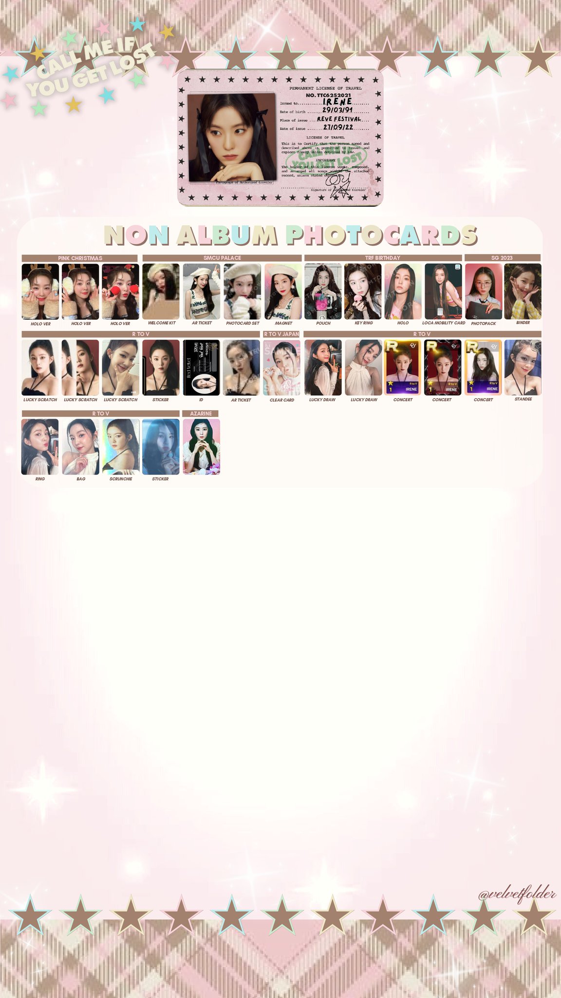RED VELVET THE REVE FESTIVAL 2022 BIRTHDAY SMTOWN MD TRADING