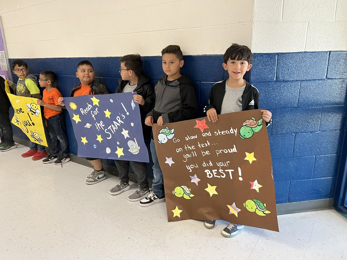 CAnchietaJDE's tweet photo. Good luck to all of our 3rd-5th grade students who will be taking the STAAR reading test on Wednesday! All of JDE stands behind you wishing you the very best. π #PepRallyTime @CanutilloISD @ElisaArandaPhD @JoseDamianES https://t.co/9Vfo0JDTMK
