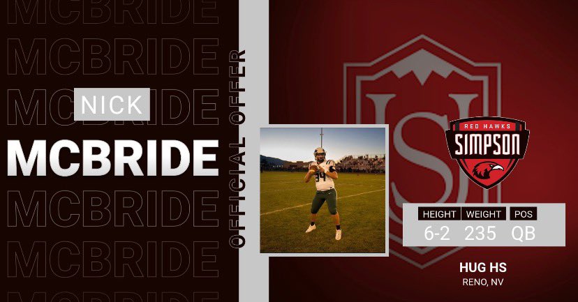 After great conversations with <a href="/CoachSDD/">Shawn Daniel</a> I am beyond blessed to say I have received an official offer to Simpson University!! <a href="/CoachG_Simpson/">Garrett Sandow</a> <a href="/BrockelsbyJosh/">Josh Brockelsby</a> <a href="/TonyDoucette16/">Tony Doucette</a> <a href="/AlanTho02552616/">Alan Thomas</a>