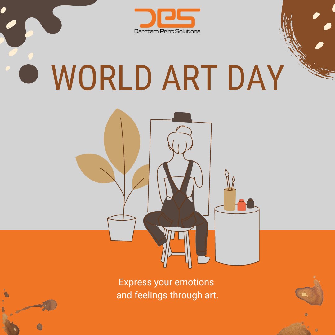 DarrtamS's tweet image. “A work of art which did not begin in emotion is not art.” 
– Paul Cezanne

#WorldArtDay #WorldArtDay2023 #DarrtamPrintSolutions